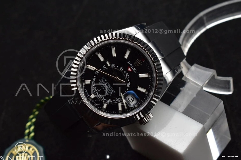 A23J ZF WrinkleFree (Gain Edition Best Dial Weight) on SS Black 336239 1:1 Oysterflex Strap Sky-Dweller 1106 1110